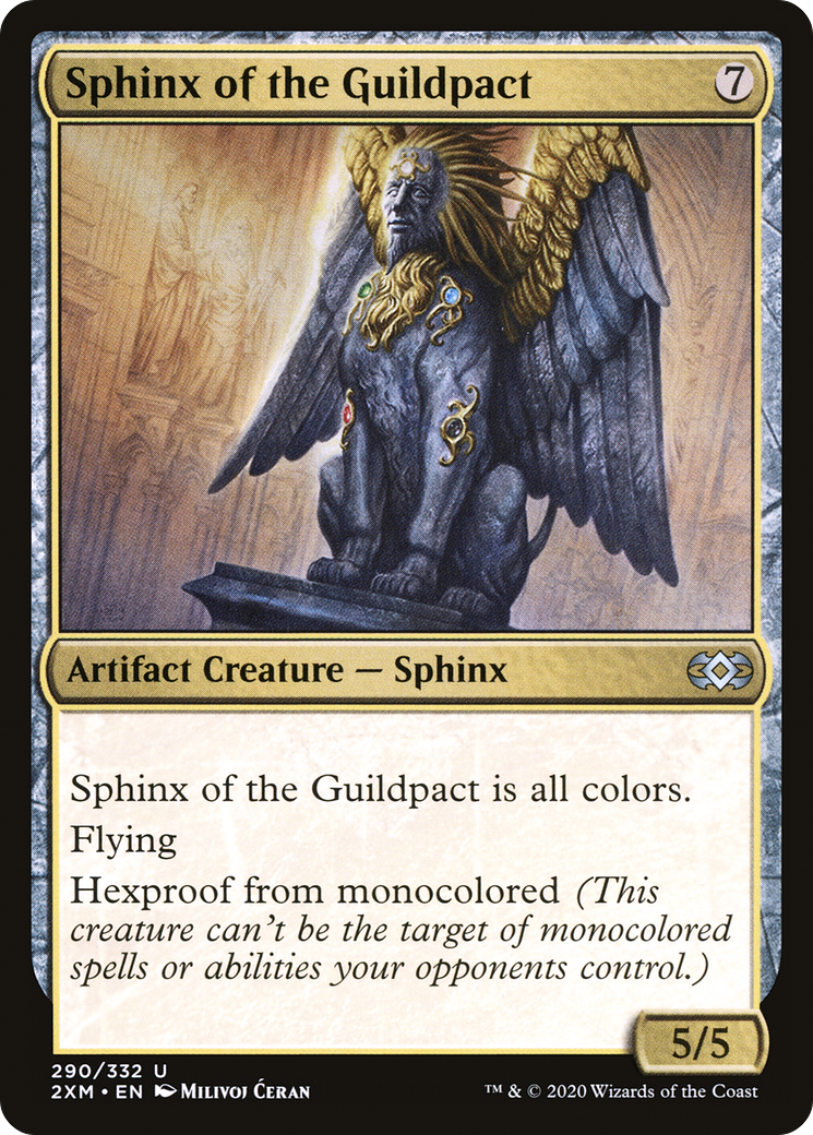 Sphinx of the Guildpact (2XM-290) [Double Masters] Foil MTG Single Wizards of the Coast