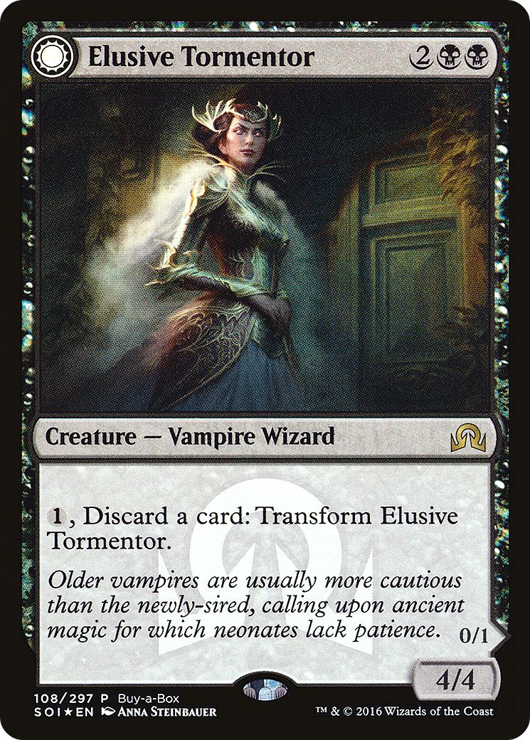 Elusive Tormentor // Insidious Mist (Buy-A-Box) [Shadows over Innistrad Promos] MTG Single Magic: The Gathering