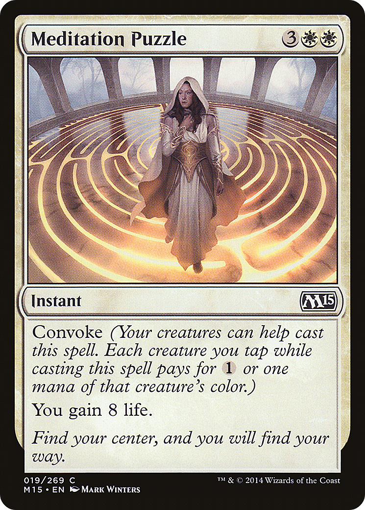 Meditation Puzzle (M15-019) [Magic 2015] Foil MTG Single Wizards of the Coast