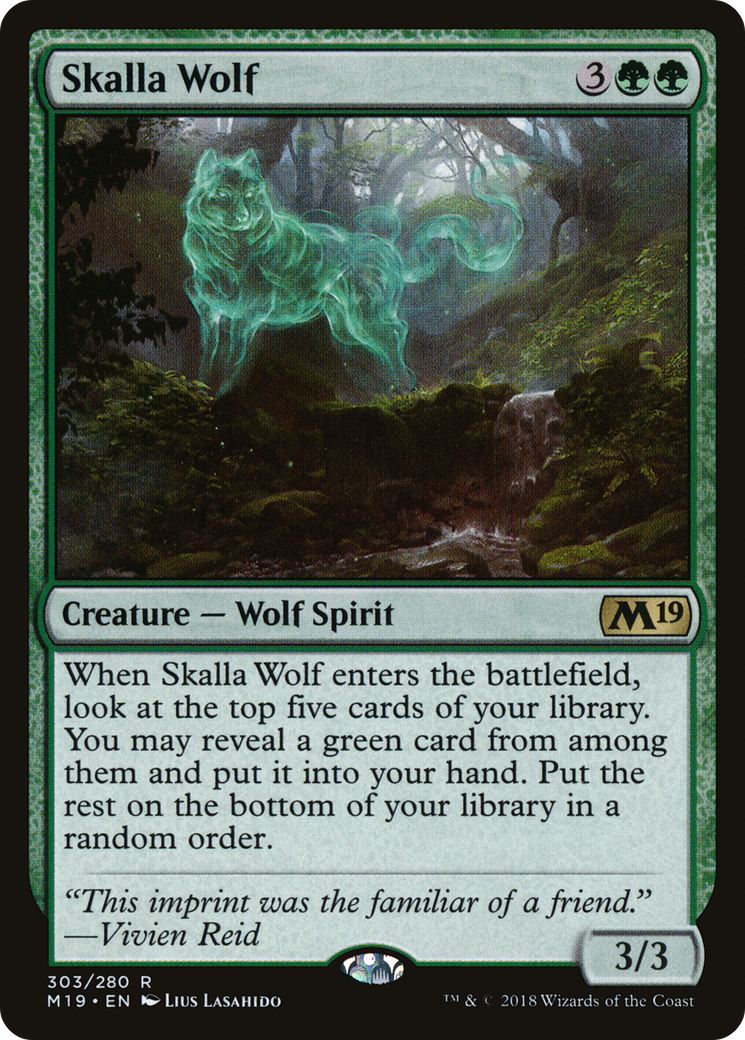 Skalla Wolf (M19-303) [Core Set 2019] MTG Single Wizards of the Coast