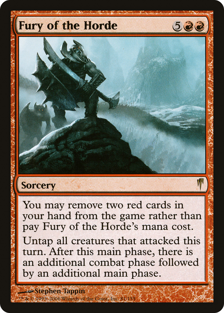Fury of the Horde (CSP-081) [Coldsnap] Foil MTG Single Wizards of the Coast