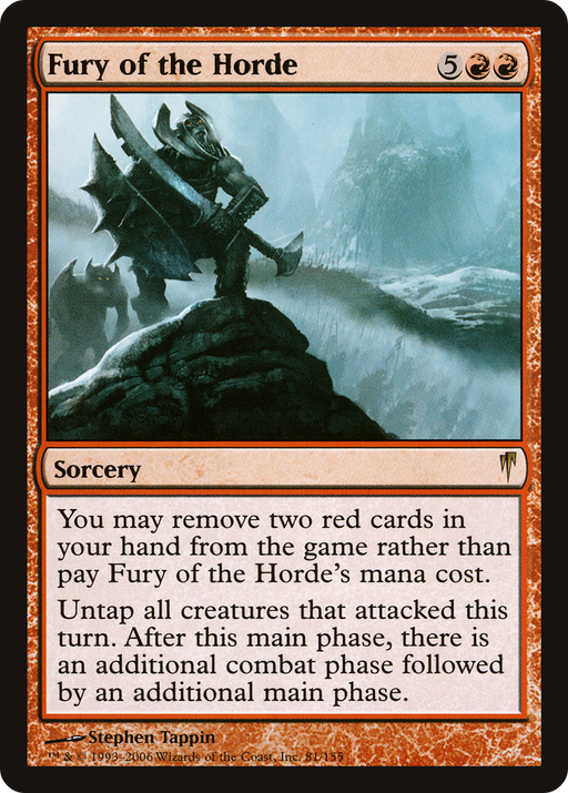 Fury of the Horde (CSP-081) [Coldsnap] MTG Single Wizards of the Coast