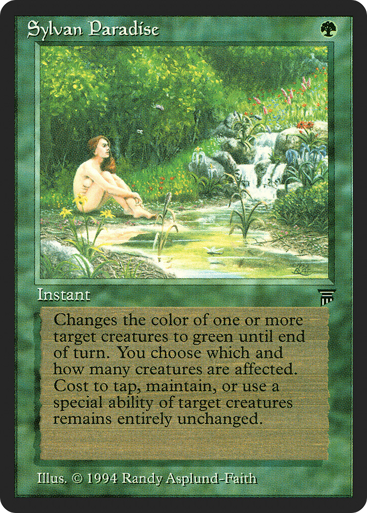 Sylvan Paradise (LEG-208) [Oldschool] Legends MTG Single Wizards of the Coast