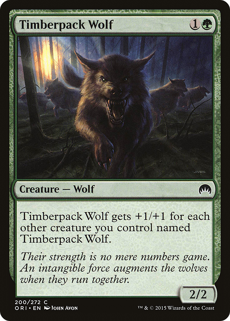 Timberpack Wolf (ORI-200) [Magic Origins] Foil MTG Single Wizards of the Coast
