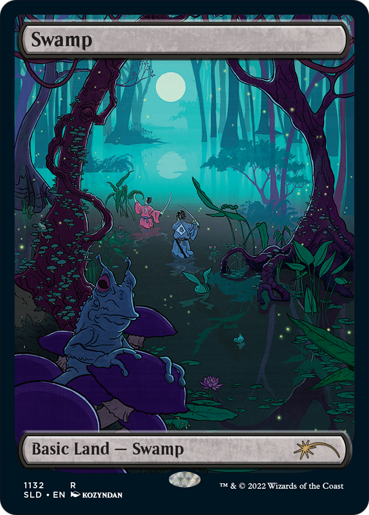 Swamp (1132) (SLD-1132) [Secret Lair] Drop Foil MTG Single Wizards of the Coast
