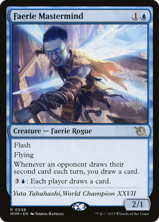 Faerie Mastermind (PPMOM-058) [March of the Machine Promos] MTG Single Wizards of the Coast