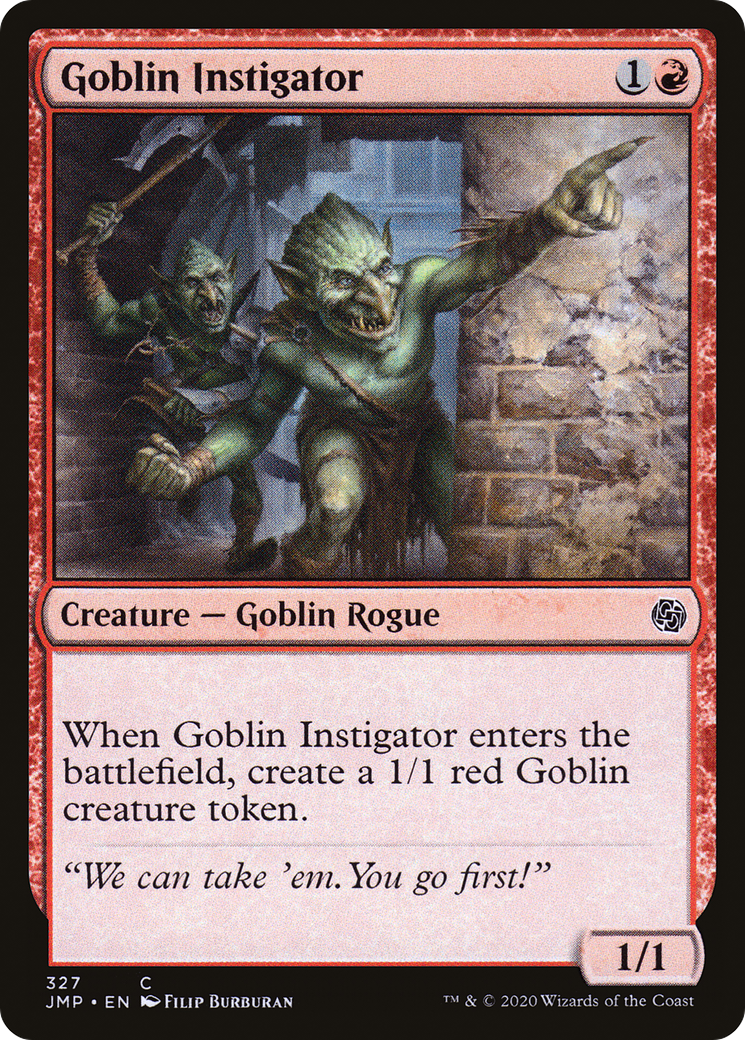 Goblin Instigator (JMP-327) [Jumpstart] MTG Single Wizards of the Coast