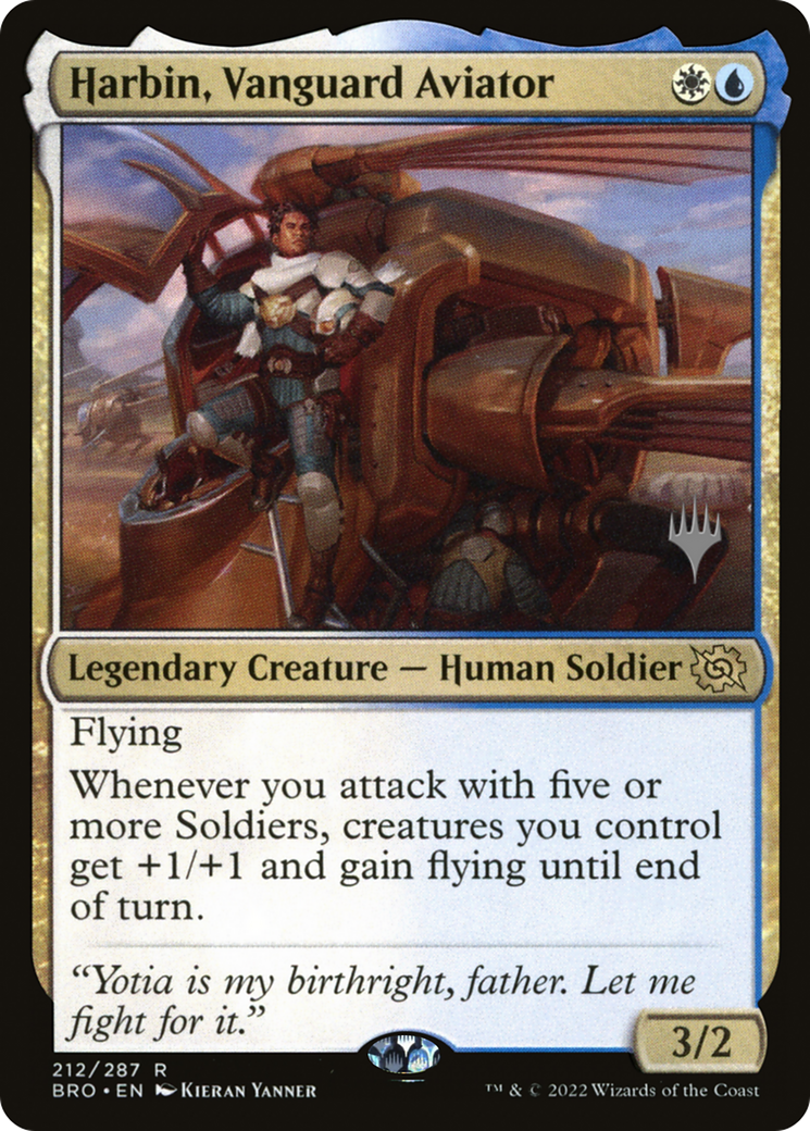 Harbin, Vanguard Aviator (PPBRO-212) [The Brothers' War Promos] MTG Single Wizards of the Coast