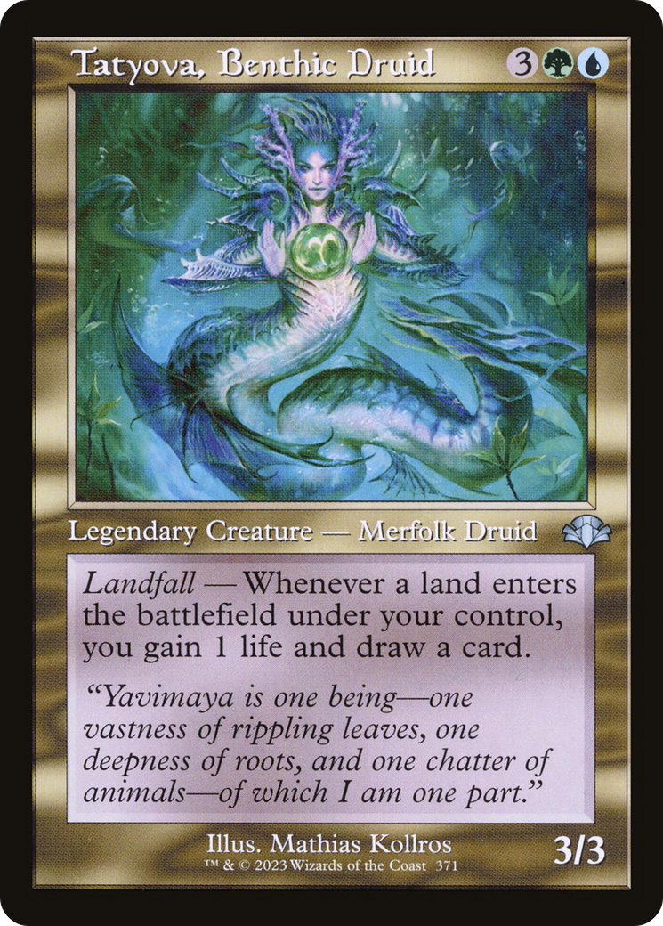 Tatyova, Benthic Druid (DMR-371) [Dominaria Remastered] Foil MTG Single Wizards of the Coast