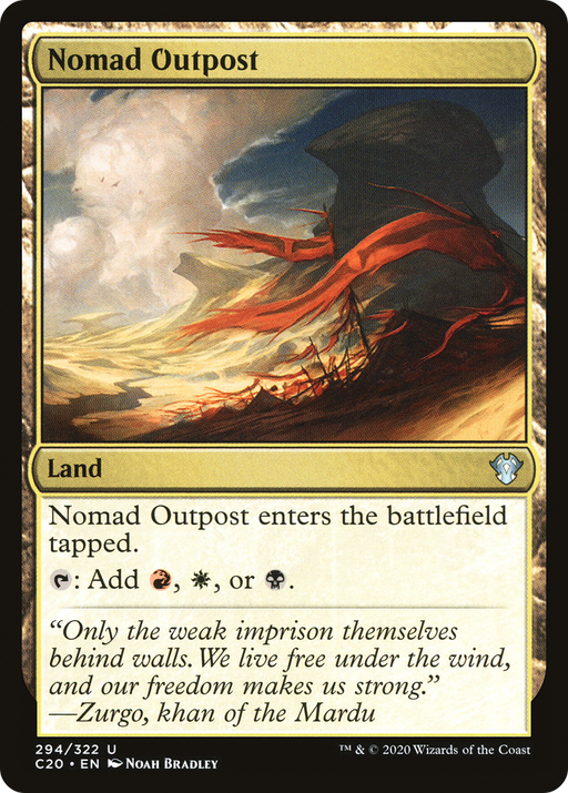 Nomad Outpost (C20-294) [Commander 2020] MTG Single Wizards of the Coast