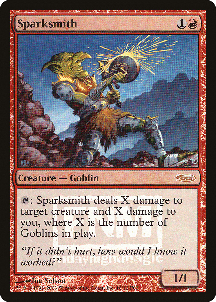Sparksmith (FNM-) [Misc] Friday Night Magic 2003 Foil MTG Single Wizards of the Coast