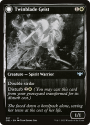Twinblade Geist (DBL-307) [Innistrad: Double Feature] Foil MTG Single Wizards of the Coast