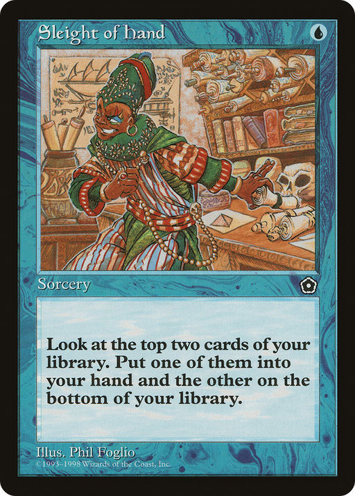 Sleight of Hand (P02-046) [Misc] Portal Second Age MTG Single Wizards of the Coast