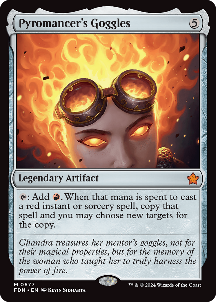 Pyromancer's Goggles (FDN-677) [Foundations] MTG Single Wizards of the Coast