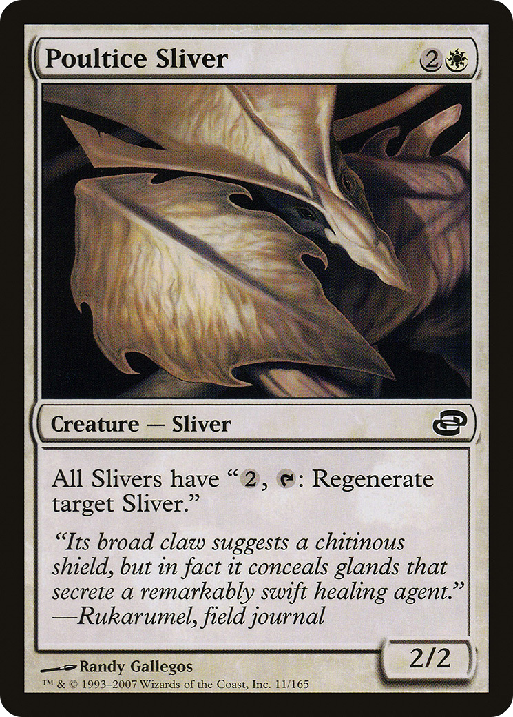 Poultice Sliver (PLC-011) [Planar Chaos] Foil MTG Single Planar Chaos