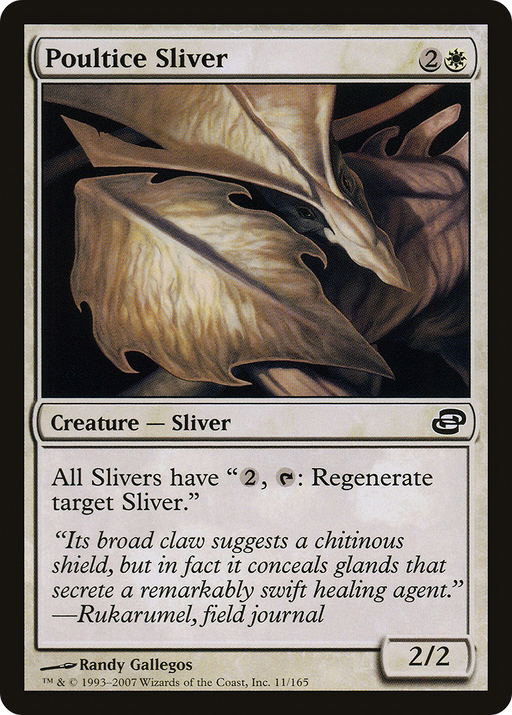 Poultice Sliver (PLC-011) [Planar Chaos] Foil MTG Single Planar Chaos