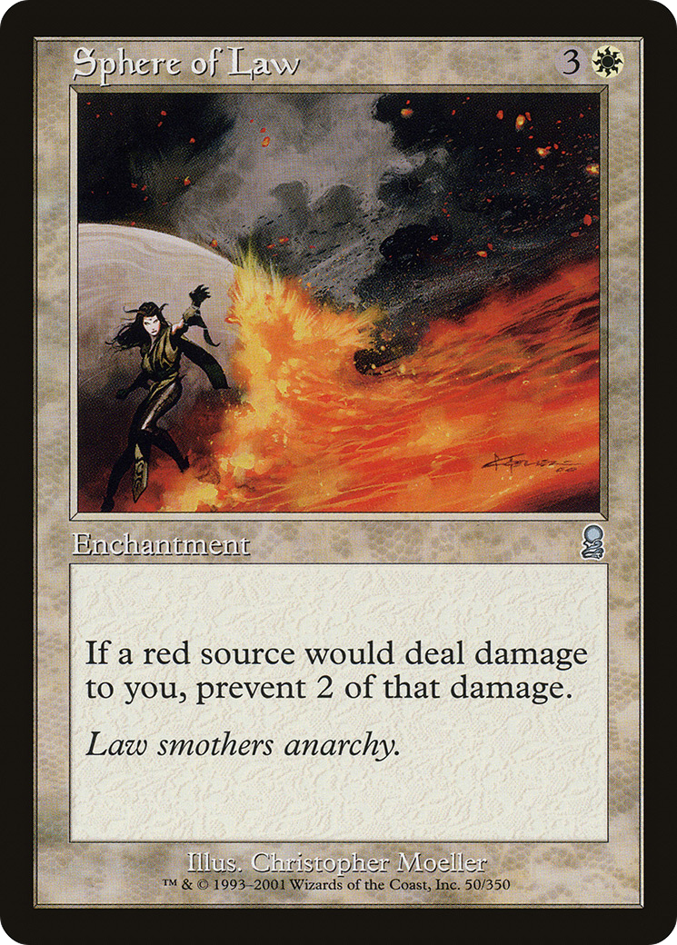 Sphere of Law (ODY-050) [Odyssey] Foil MTG Single Wizards of the Coast