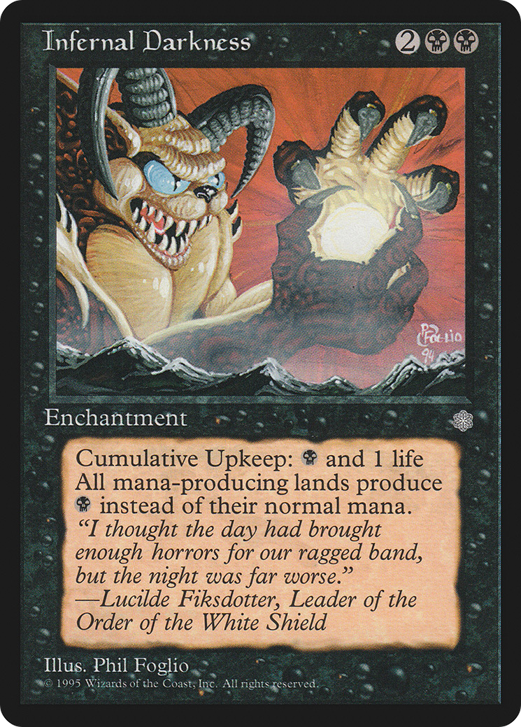 Infernal Darkness (ICE-135) [Ice Age] MTG Single Wizards of the Coast