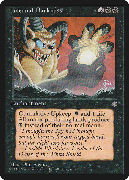Infernal Darkness (ICE-135) [Ice Age] MTG Single Wizards of the Coast