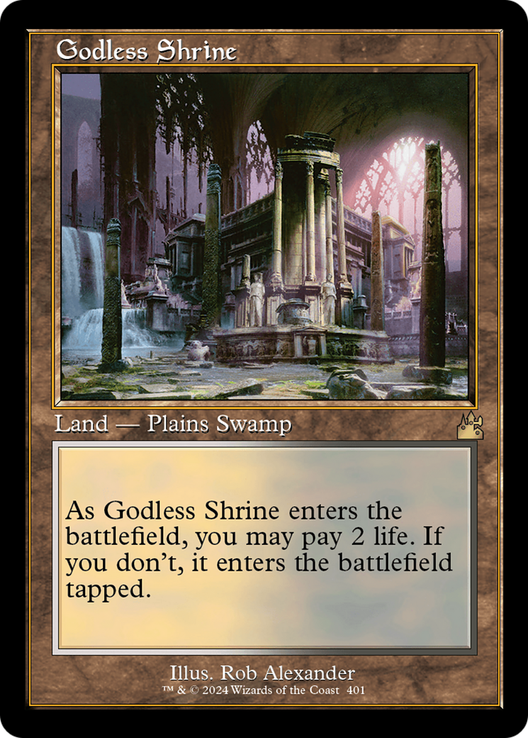 Godless Shrine (RVR-401) [Ravnica Remastered] Foil MTG Single Wizards of the Coast