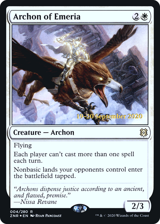 Archon of Emeria (PRE-004) [Zendikar Rising Promos] Foil MTG Single Wizards of the Coast