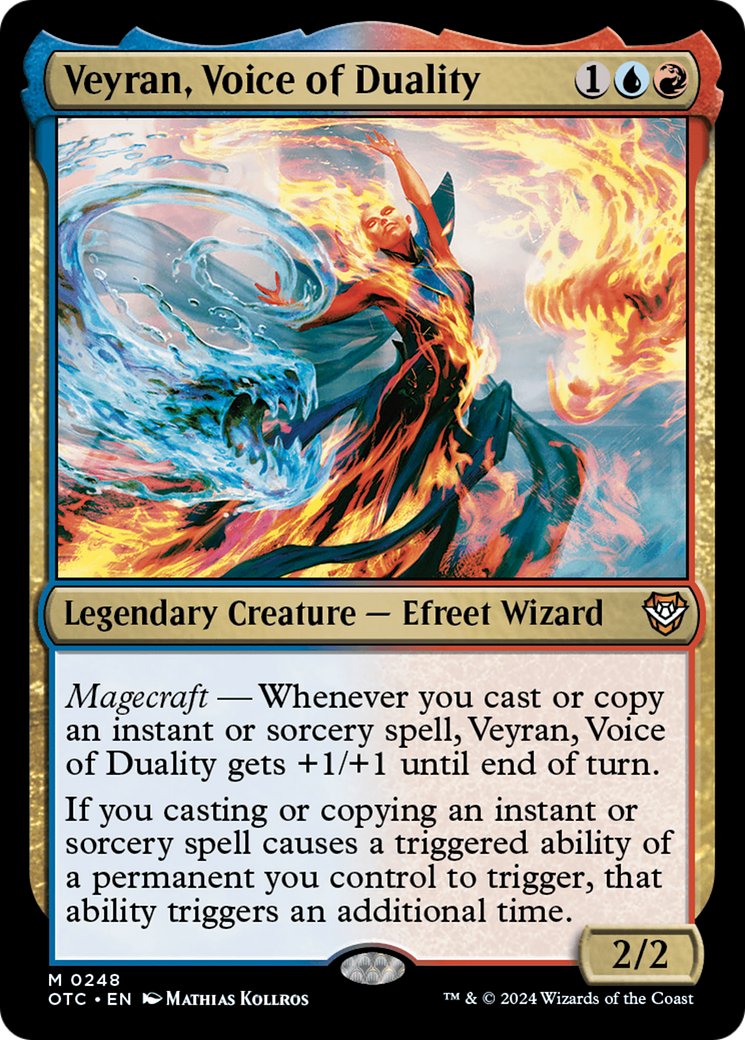 Veyran, Voice of Duality (OTC-248) [Outlaws of Thunder Junction Commander] MTG Single Wizards of the Coast