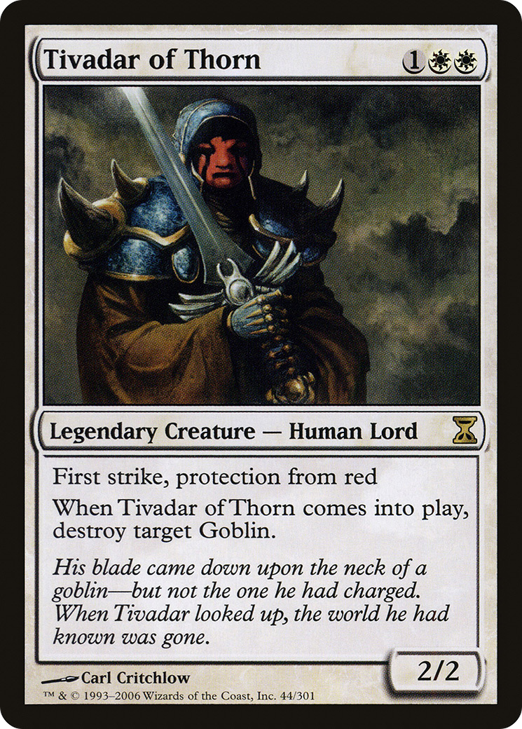 Tivadar of Thorn (TSP-044) [Time Spiral] Foil MTG Single Wizards of the Coast