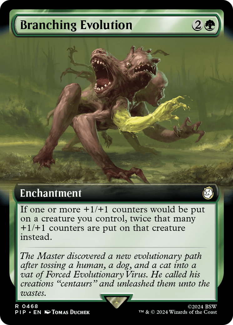 Branching Evolution (PIP-468) [Fallout] (Extended Art) Foil MTG Single Wizards of the Coast