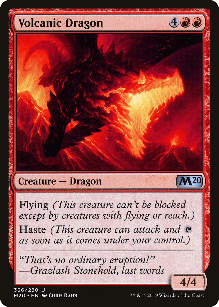 Volcanic Dragon (M20-336) [Core Set 2020] MTG Single Wizards of the Coast