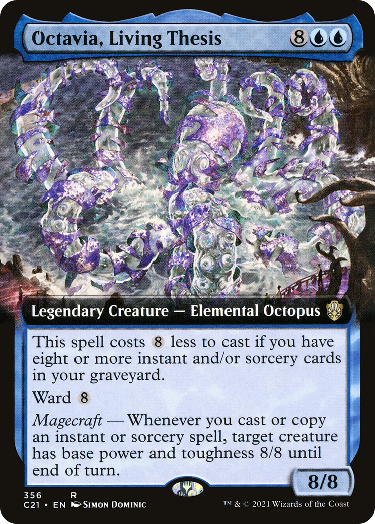 Octavia, Living Thesis (C21-356) [Commander 2021] (Extended Art) MTG Single Wizards of the Coast