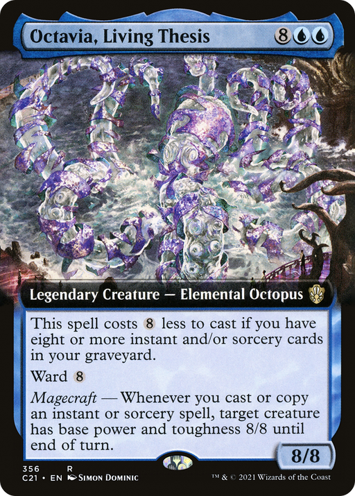 Octavia, Living Thesis (C21-356) [Commander 2021] (Extended Art) MTG Single Wizards of the Coast