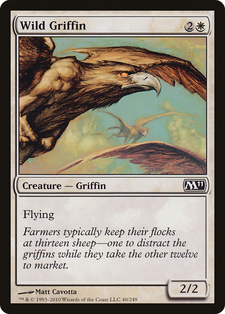 Wild Griffin (M11-040) [Magic 2011] Foil MTG Single Wizards of the Coast
