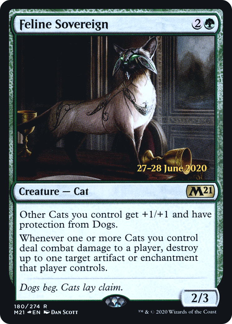 Feline Sovereign (PRE-180) [Core Set 2021 Promos] Foil MTG Single Wizards of the Coast