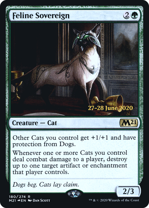Feline Sovereign (PRE-180) [Core Set 2021 Promos] Foil MTG Single Wizards of the Coast