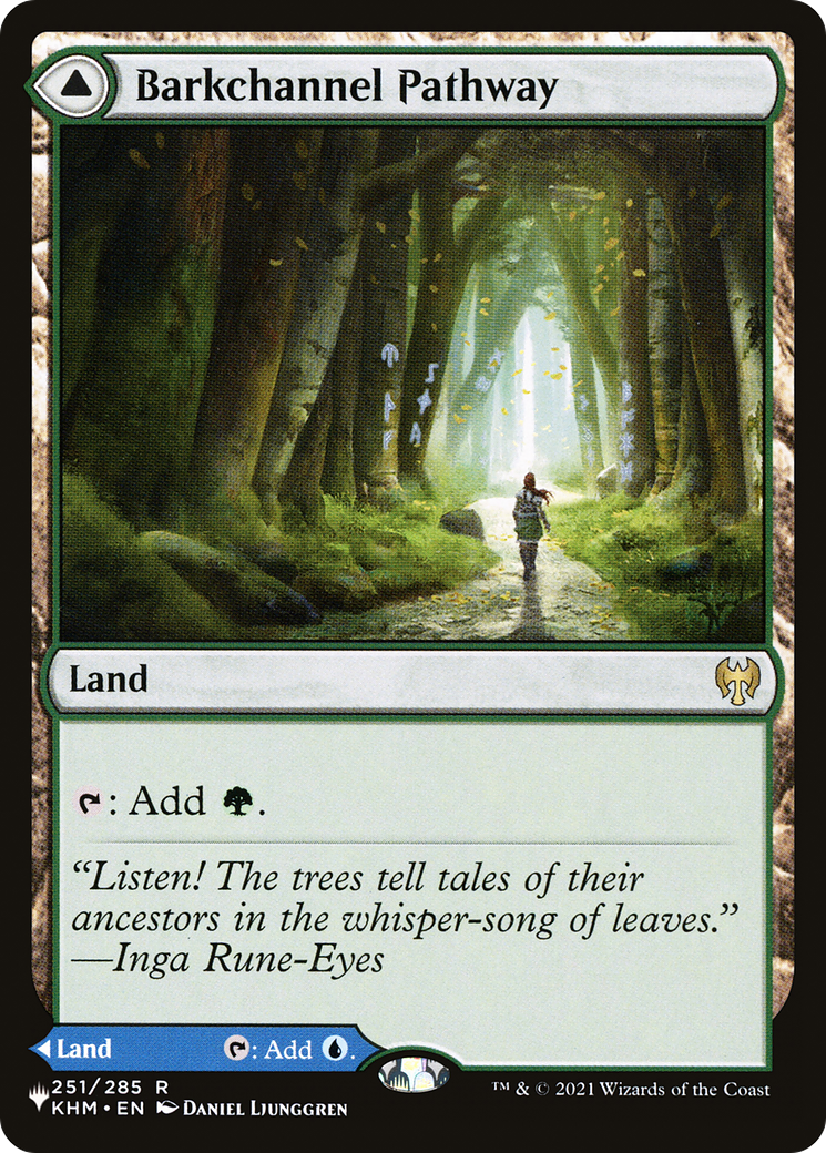 Barkchannel Pathway (LIST-251) [Mystery Booster] The List MTG Single Wizards of the Coast