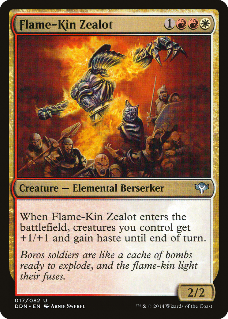 Flame-Kin Zealot (DDN-017) [Misc] Duel Decks: Speed vs. Cunning MTG Single Wizards of the Coast