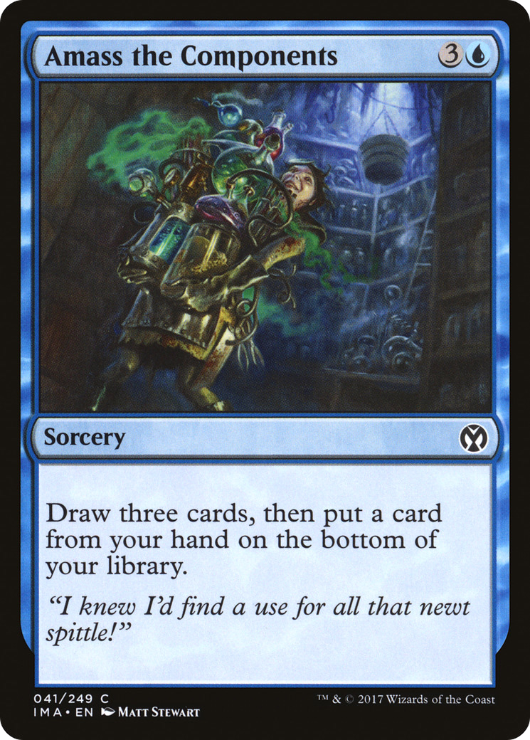 Amass the Components (IMA-041) [Iconic Masters] MTG Single Wizards of the Coast