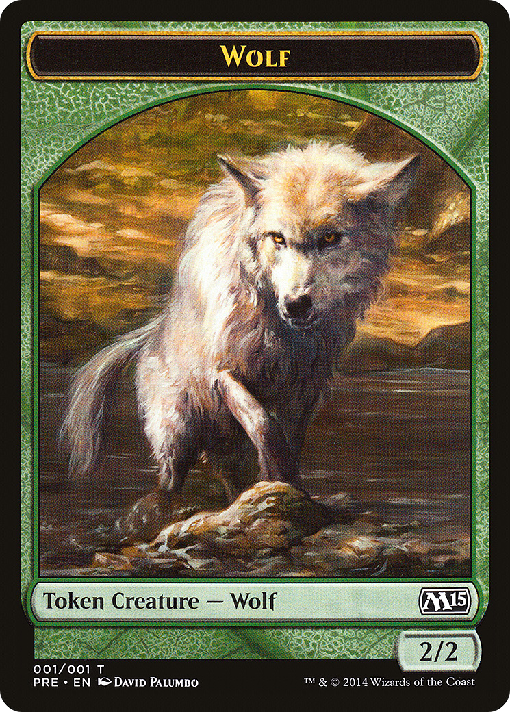Wolf (PRE-0T1) [M15 Prerelease Challenge] MTG Single Wizards of the Coast