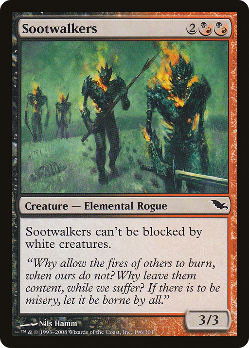 Sootwalkers (SHM-196) [Shadowmoor] MTG Single Wizards of the Coast