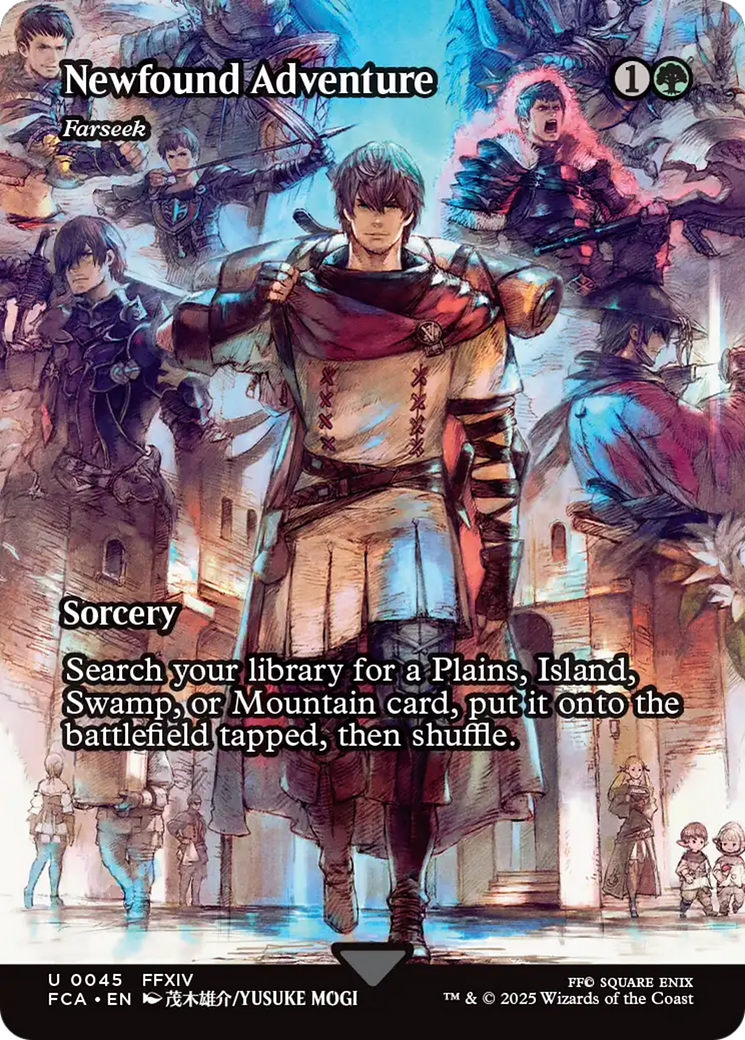 Newfound Adventure - Farseek (Showcase) (FCA-045) [FINAL FANTASY: Through the Ages] / Newfound Adventure (Borderless) MTG Single Wizards of the Coast