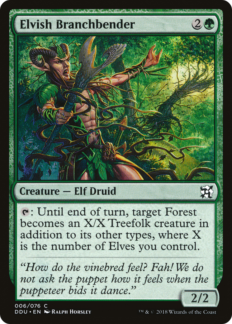 Elvish Branchbender (DDU-006) [Misc] Duel Decks: Elves vs. Inventors MTG Single Wizards of the Coast