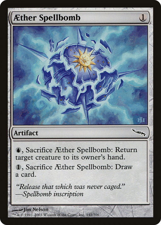 Aether Spellbomb (MRD-141) [Mirrodin] Foil MTG Single Wizards of the Coast