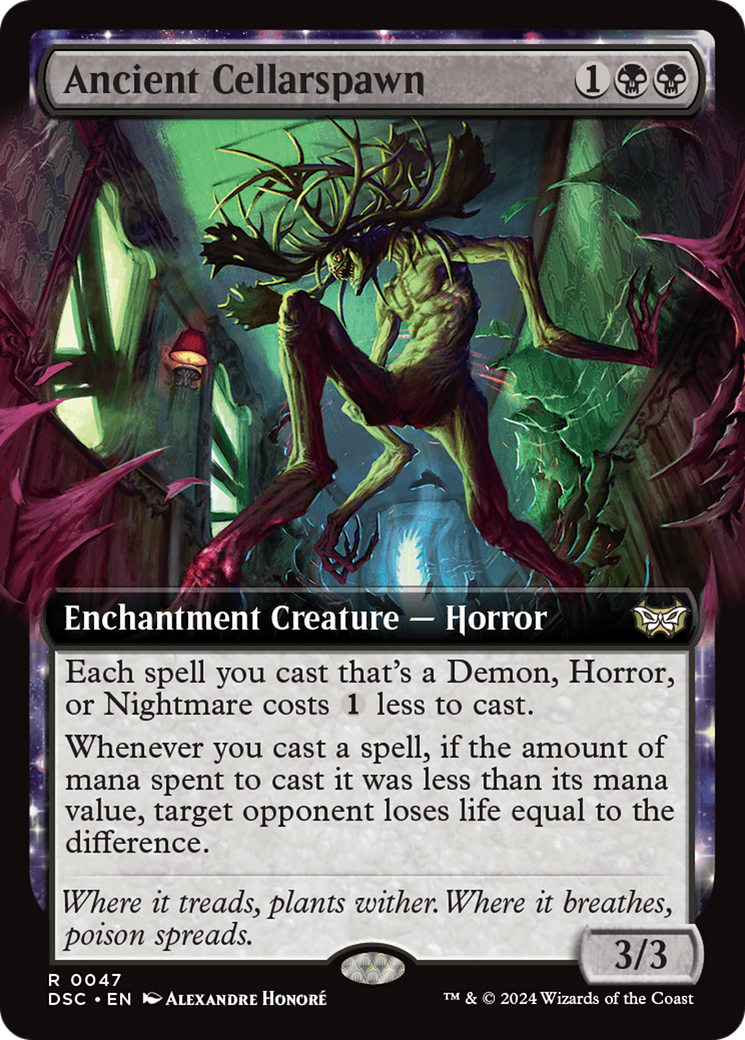 Ancient Cellarspawn (DSC-047) [Duskmourn: House of Horror Commander] (Extended Art) MTG Single Wizards of the Coast