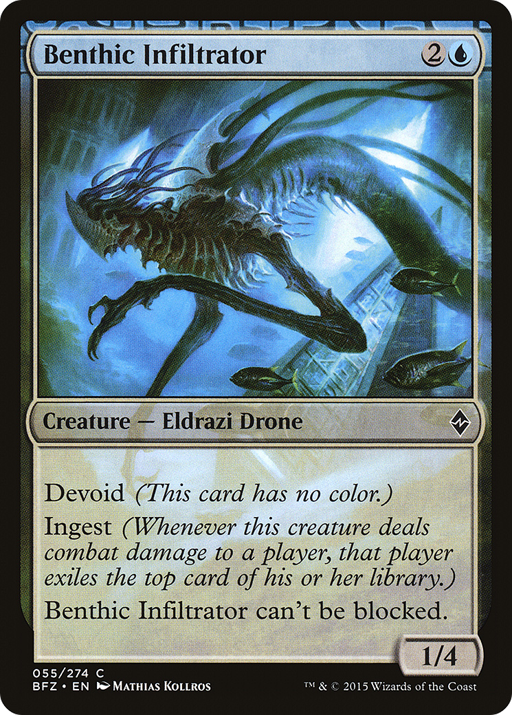 Benthic Infiltrator (BFZ-055) [Battle for Zendikar] Foil MTG Single Wizards of the Coast