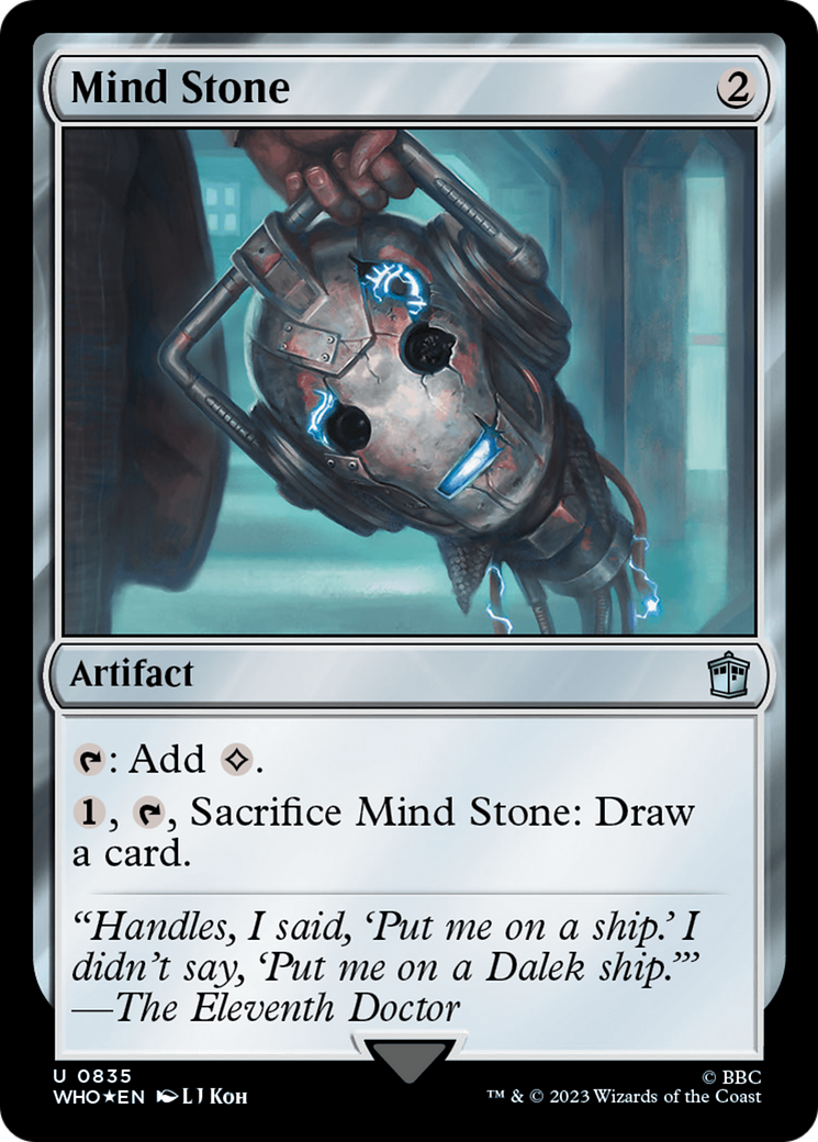 Mind Stone (Surge Foil) (WHO-835) [Doctor Who] Foil MTG Single Wizards of the Coast