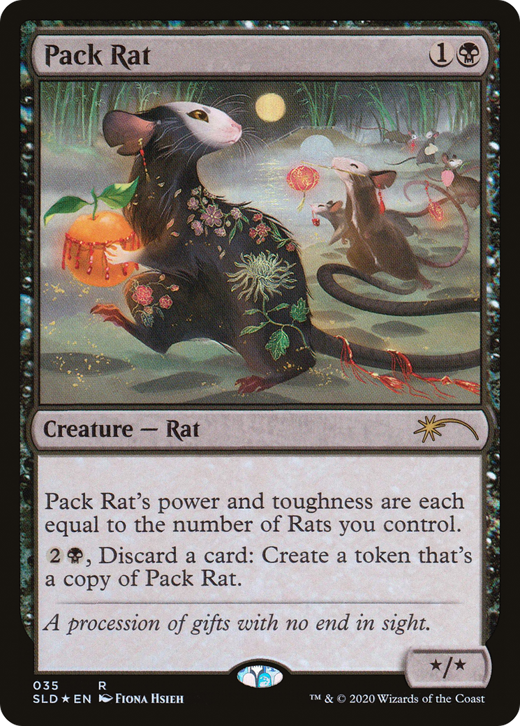 Pack Rat (035) (SLD-035) [Secret Lair] Drop Foil MTG Single Wizards of the Coast