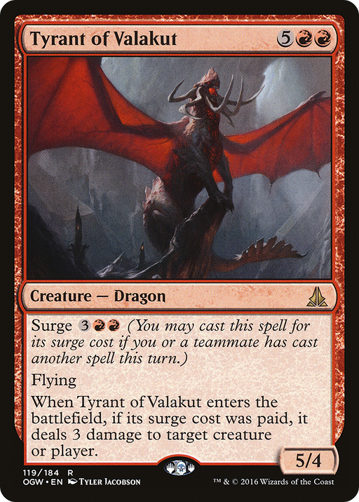 Tyrant of Valakut (OGW-119) [Oath of the Gatewatch] Foil MTG Single Wizards of the Coast