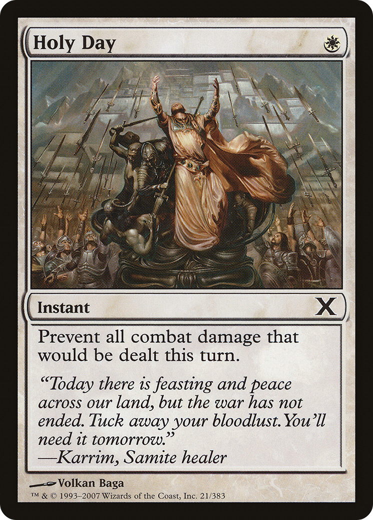Holy Day (10E-021) [Tenth Edition] MTG Single Wizards of the Coast