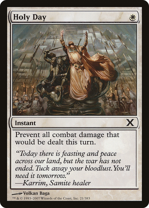 Holy Day [Tenth Edition] MTG Single Magic: The Gathering