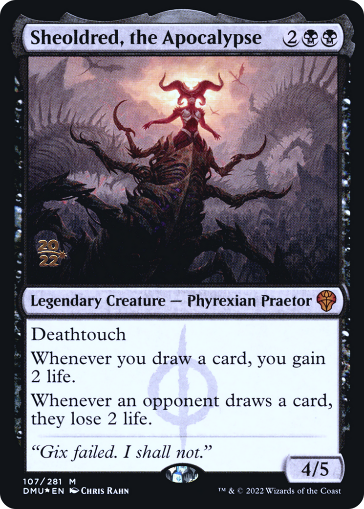 Sheoldred, the Apocalypse (PRE-107) [Dominaria United Promos] Foil MTG Single Wizards of the Coast